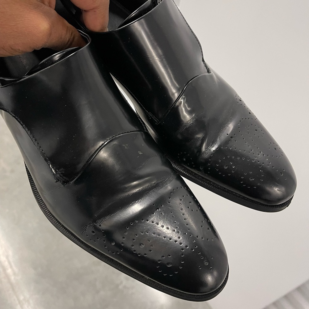 Zara Single Monk Strap shoes Black Sz 44